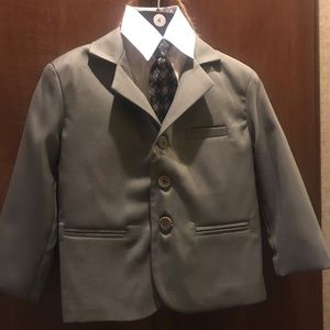 Toddler size 4 grey suit